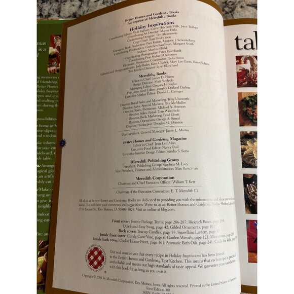 Better Homes & Gardens Holiday Inspirations 2001 HC Crafts, Decor & Recipes - Picture 3 of 8